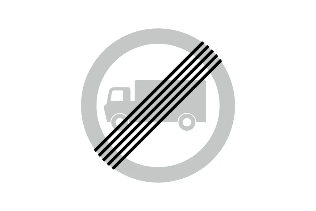 End of Goods Vehicle Restriction vs National Speed Limit