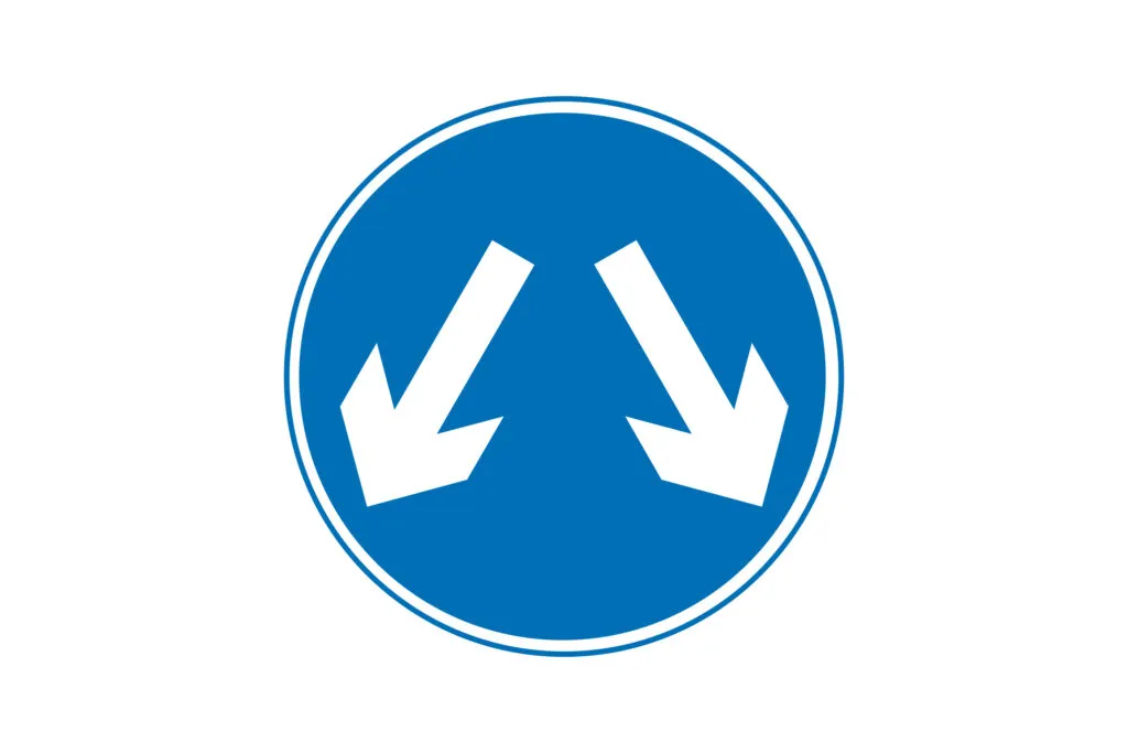 Pass Either Side vs Turn Left Only