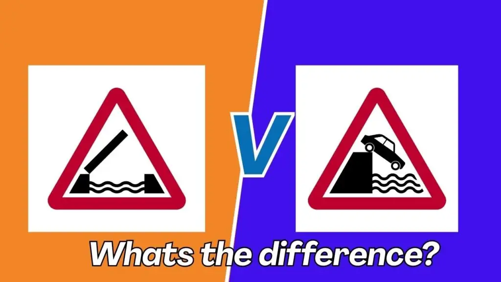 Opening or Swing Bridge Ahead vs Quayside or River Bank