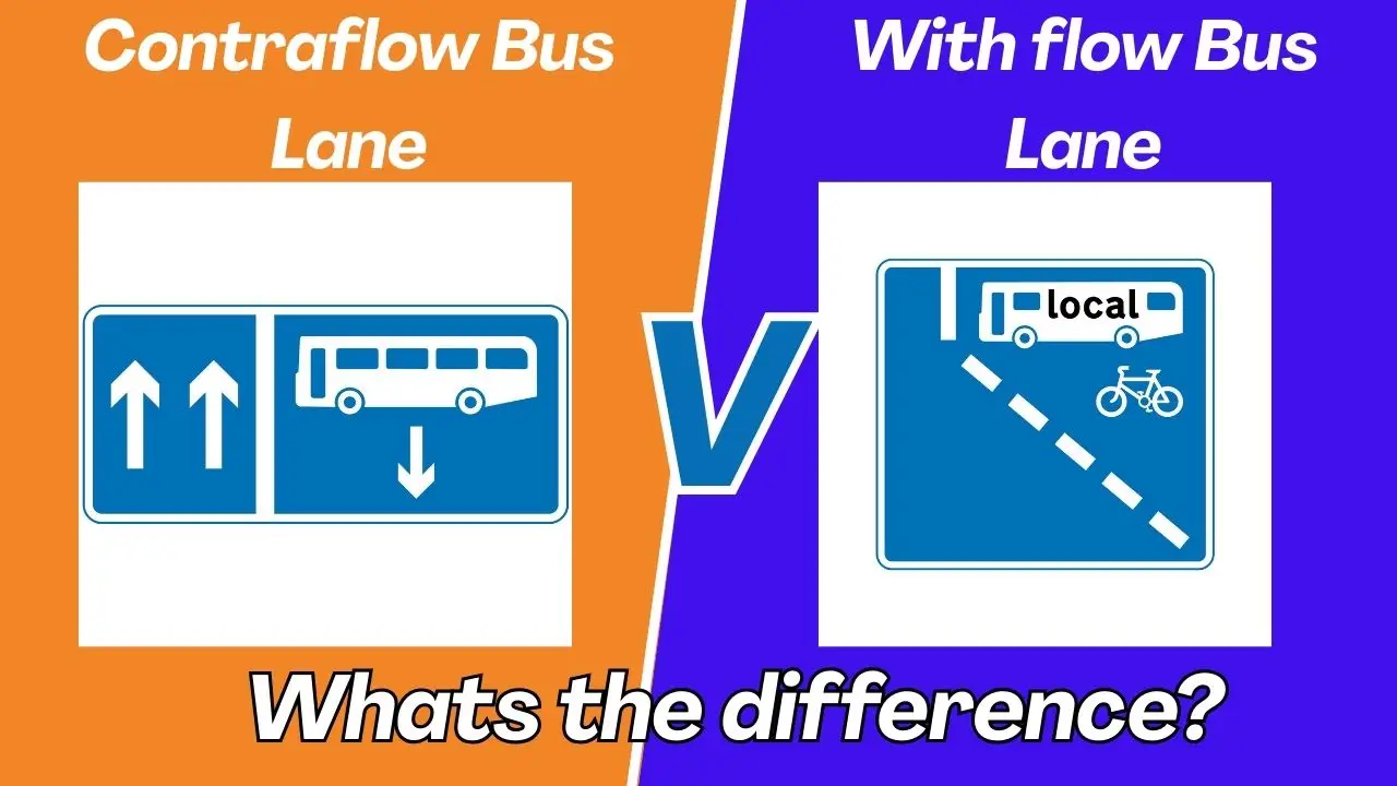 Contraflow Bus Lane vs With-Flow Bus Lanes: Spot the Difference