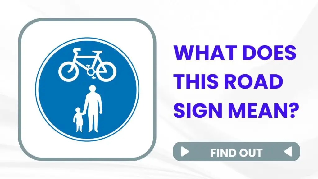 shared route for both cyclists and pedestrians