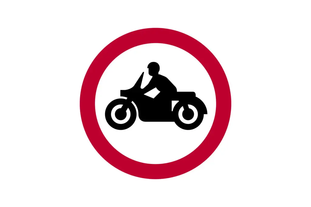 What’s the Difference Between the “No Motor Vehicles” Sign and the “No Motorcycles” Sign?
