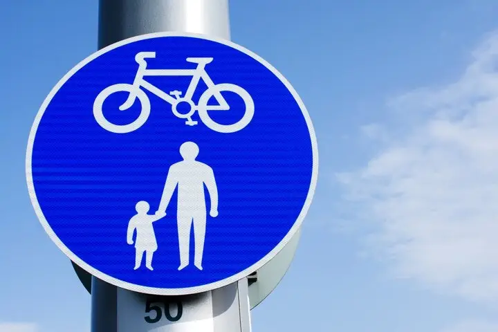 blue sign