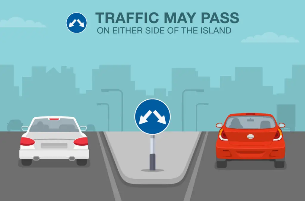 Pass Either Side vs Turn Left Only
