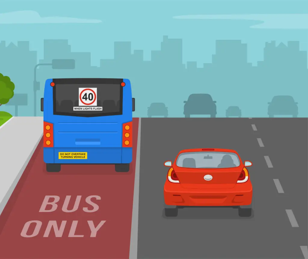 Near-Side vs Off-Side With-Flow Bus & Cycle Lanes Bus and cycle lanes are everywhere in Britain’s towns and cities. They’re designed to keep public transport and cyclists moving efficiently, while general traffic queues elsewhere. Most of us are familiar with the common with-flow bus lane (running in t