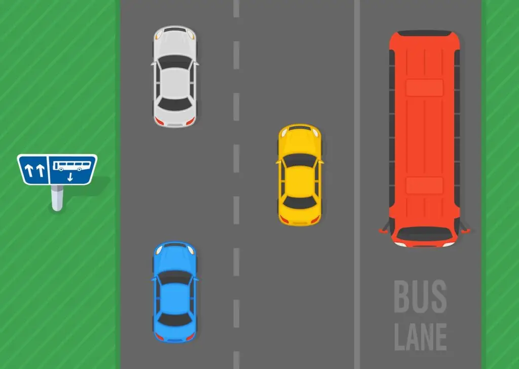 Contraflow Bus Lane