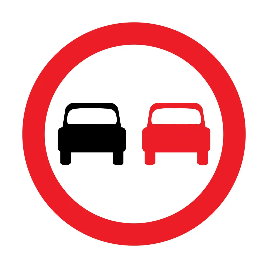 What’s the Difference Between “No Overtaking” and “No Motor Cars