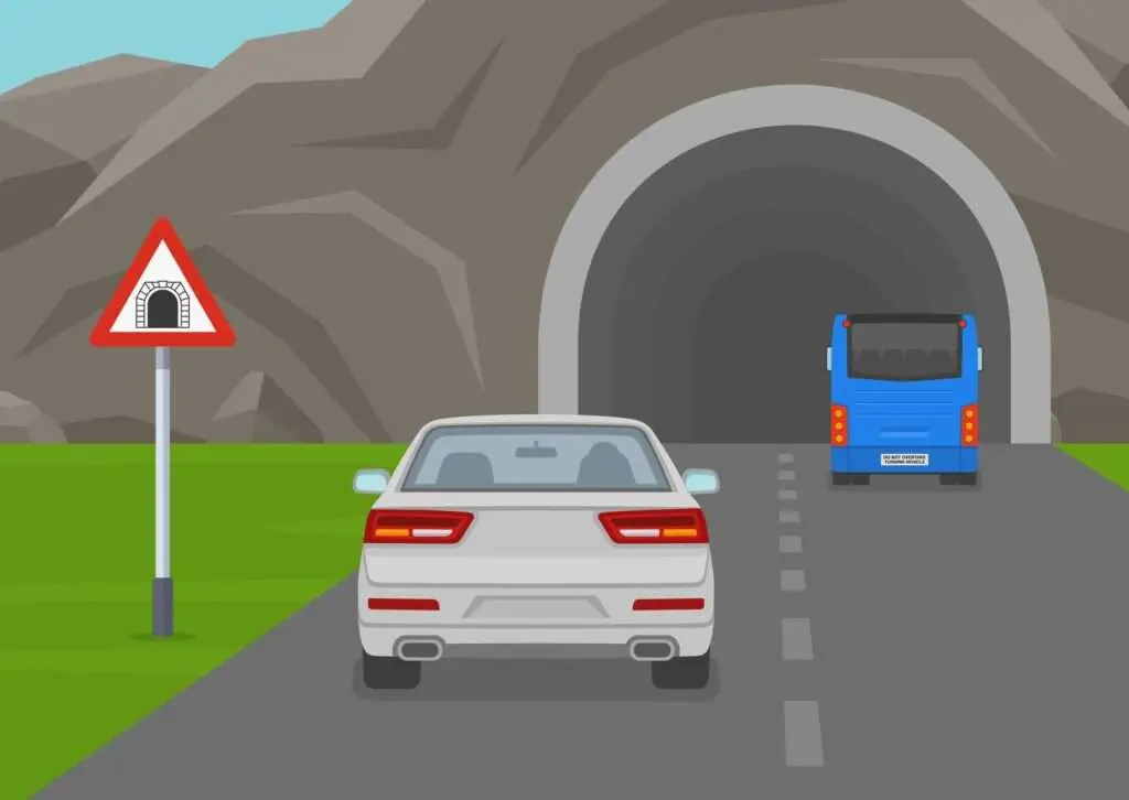 understanding tunnel safety for the theory test questions