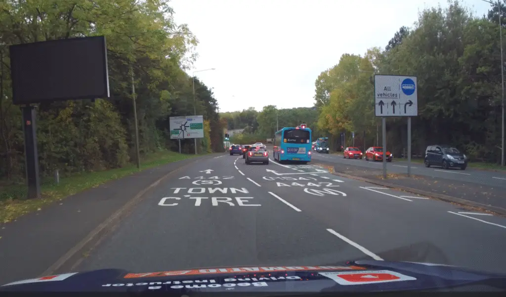 theory test questions what is an offside bus lane